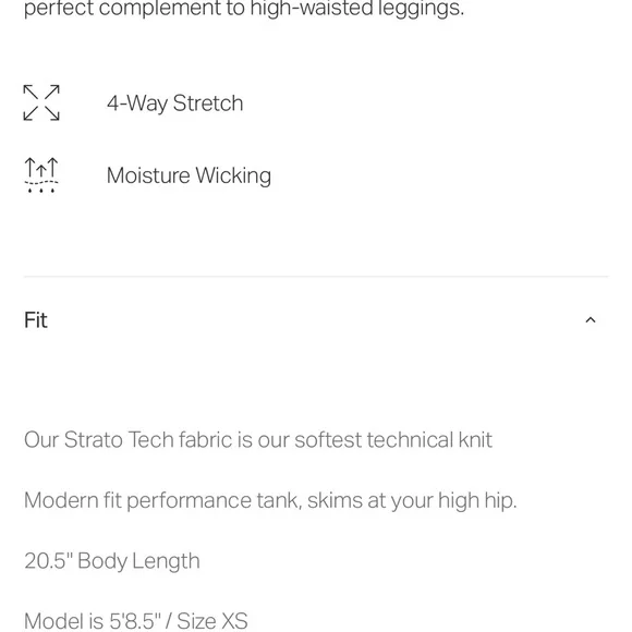 NWOT! Vuori Energy Tank Top, Size Medium - Picture 7 of 12